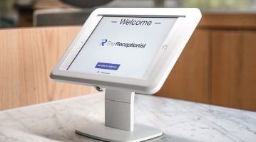 How The Receptionist Uses Bosstab Tablet Stands | Bosstab