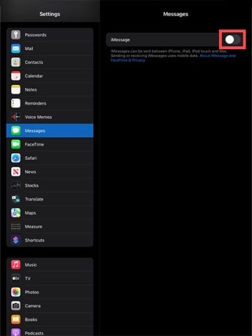 How to turn off iMessage on iPad | Bosstab